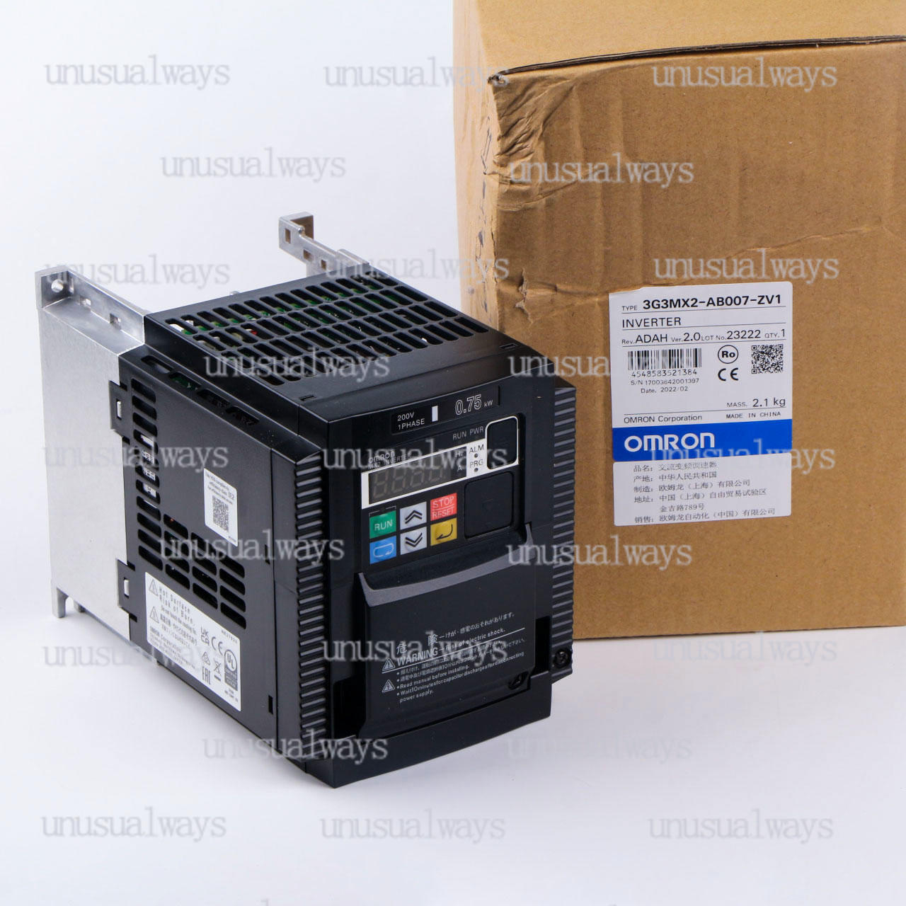 ONE New Omron 3G3MX2-AB007-ZV1 3G3MX2-AB007-ZV1 Inverters 0.75kw