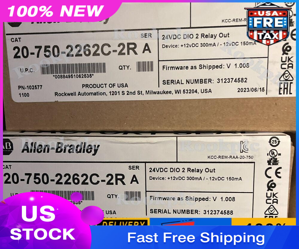 Allen-Bradley 20-750-2262C-2R PowerFlex 750 24V DC IO Option Module AB NEW