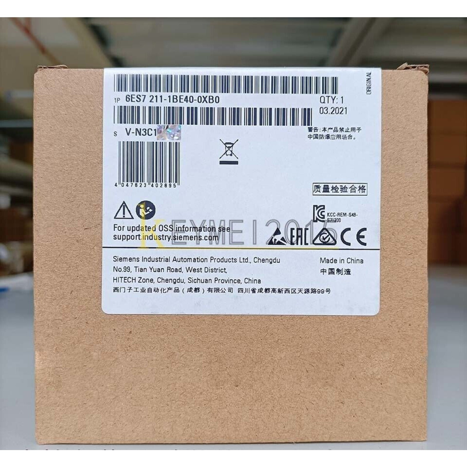 New Siemens SIMATIC S7-1200 CPU 1211C 6ES7211-1BE40-0XB0 6ES7 211-1BE40-0XB0