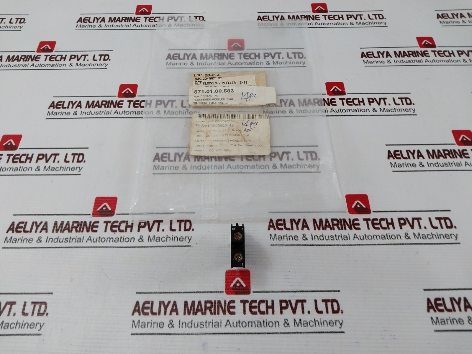 Lot Of 7X Klockner-Moeller EK01 Contact Block 230/400/500V