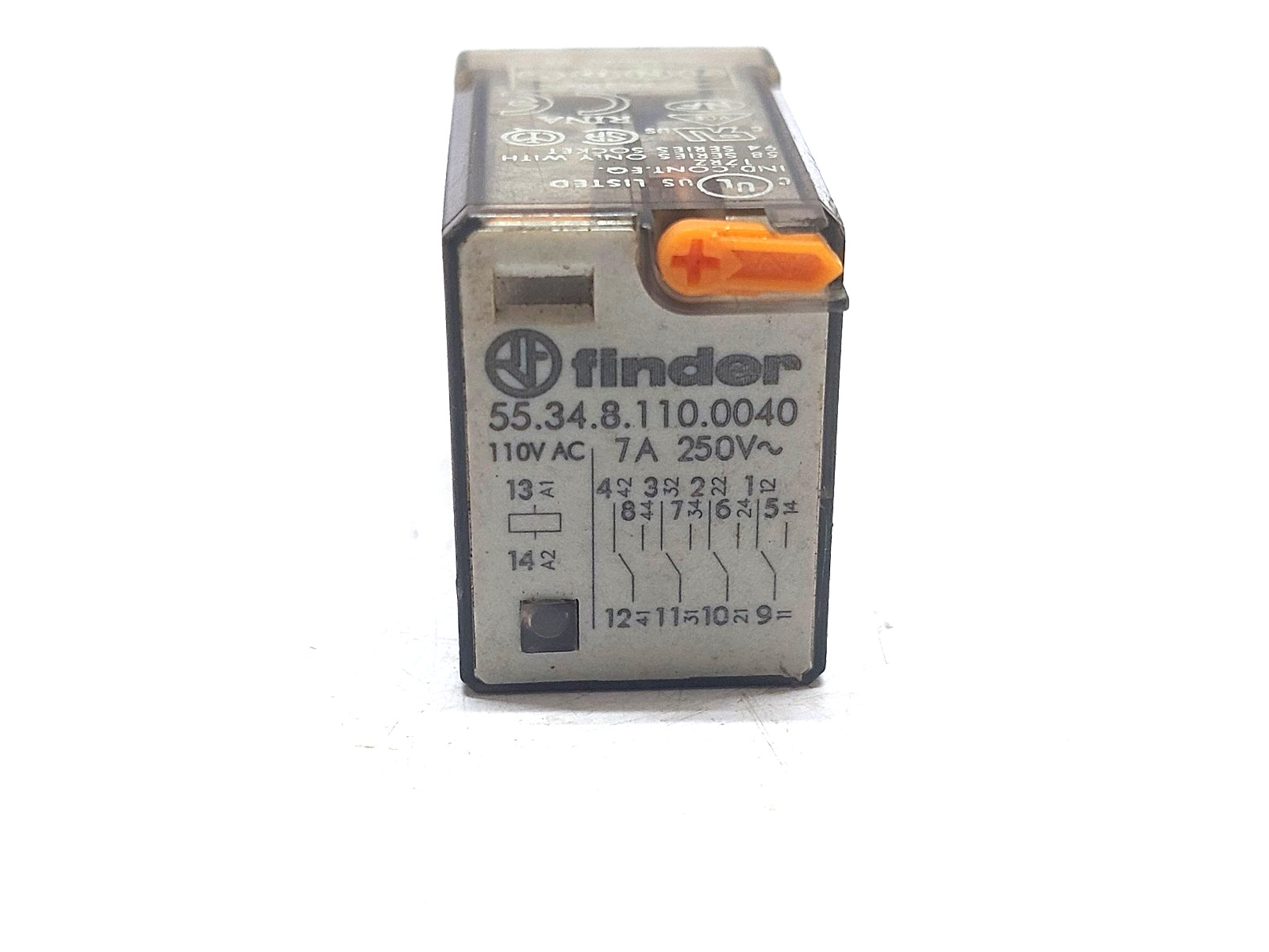FINDER 55.34.8.110.0040 RELAY 110V AC 7A 250V~ / LOT OF 5