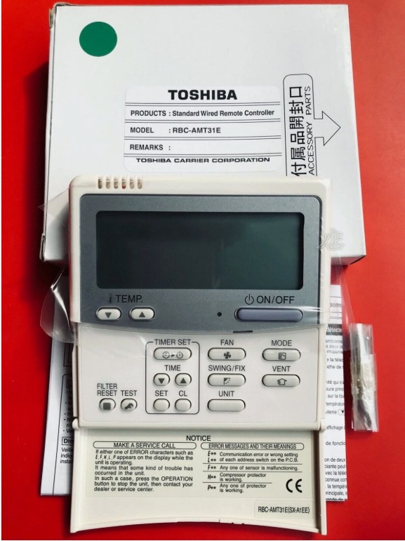 New Original For Toshiba Standard Wired Remote Controller RBC-AMT31E(SX-A1EE)