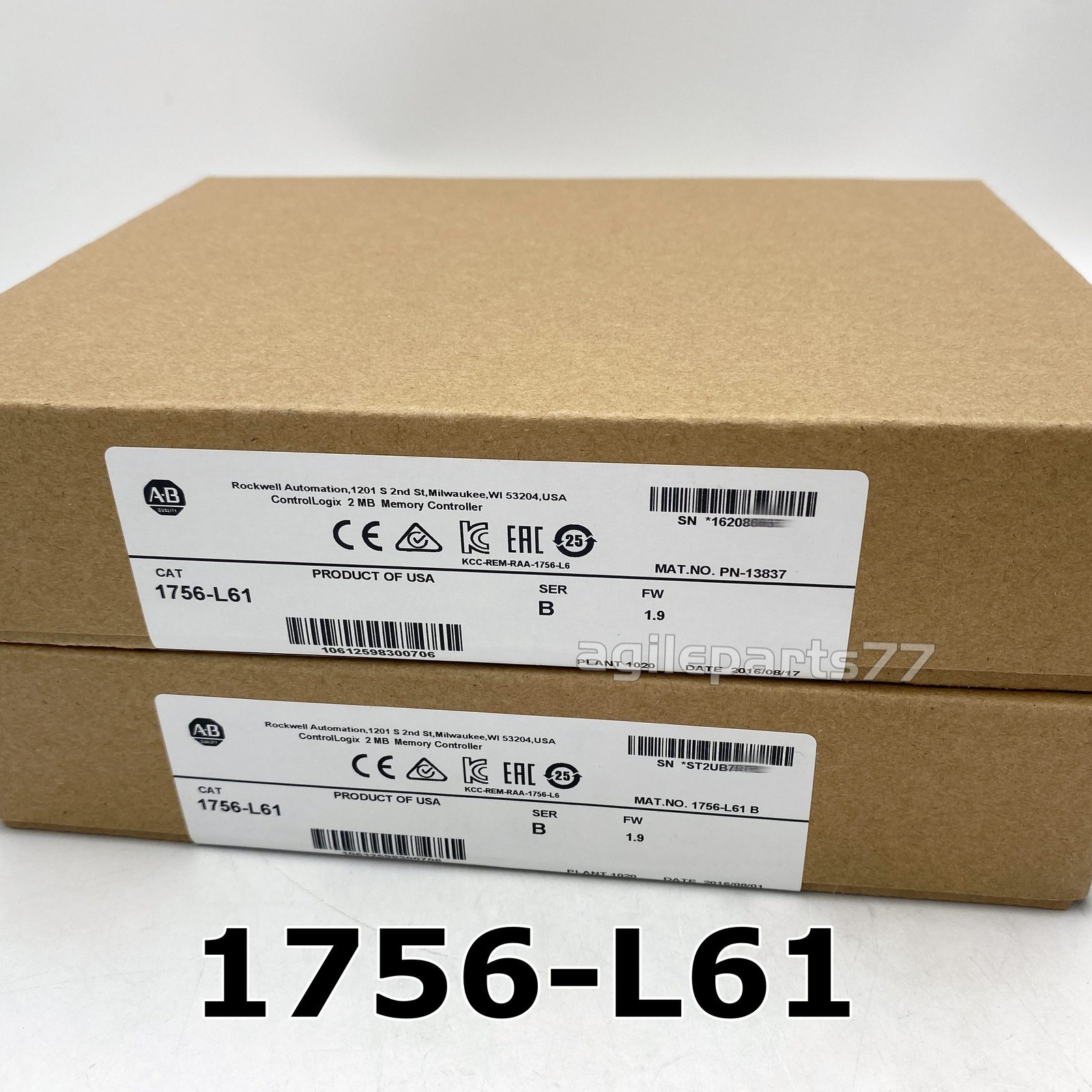 New Sealed AB 1756-L61 /B Allen-Bradley ControlLogix Logix5561 Processor 2MB TX