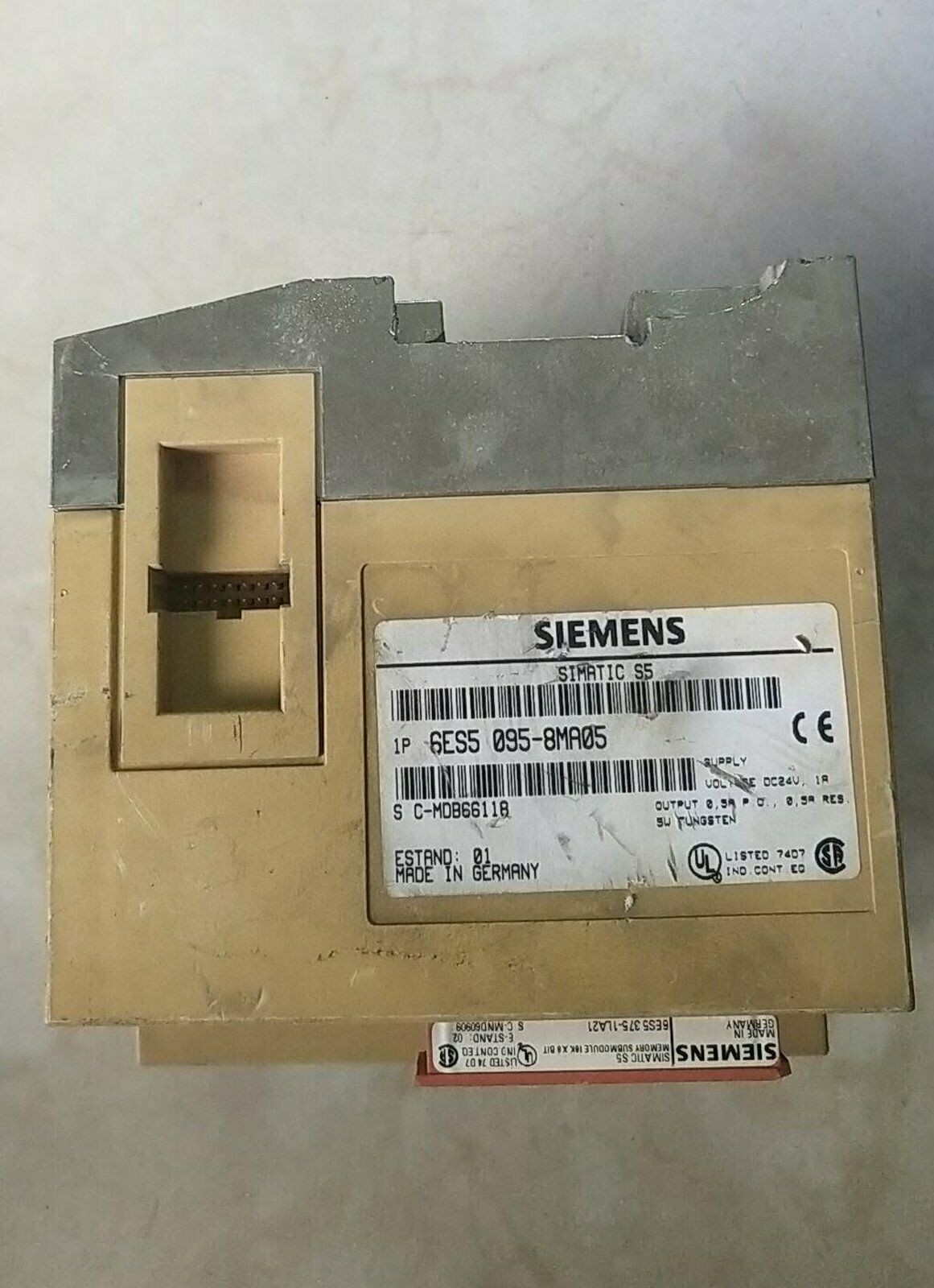 1PC USED SIEMENS 6ES5 095-8MA05 6ES5095-8MA05 Tested Good Condition