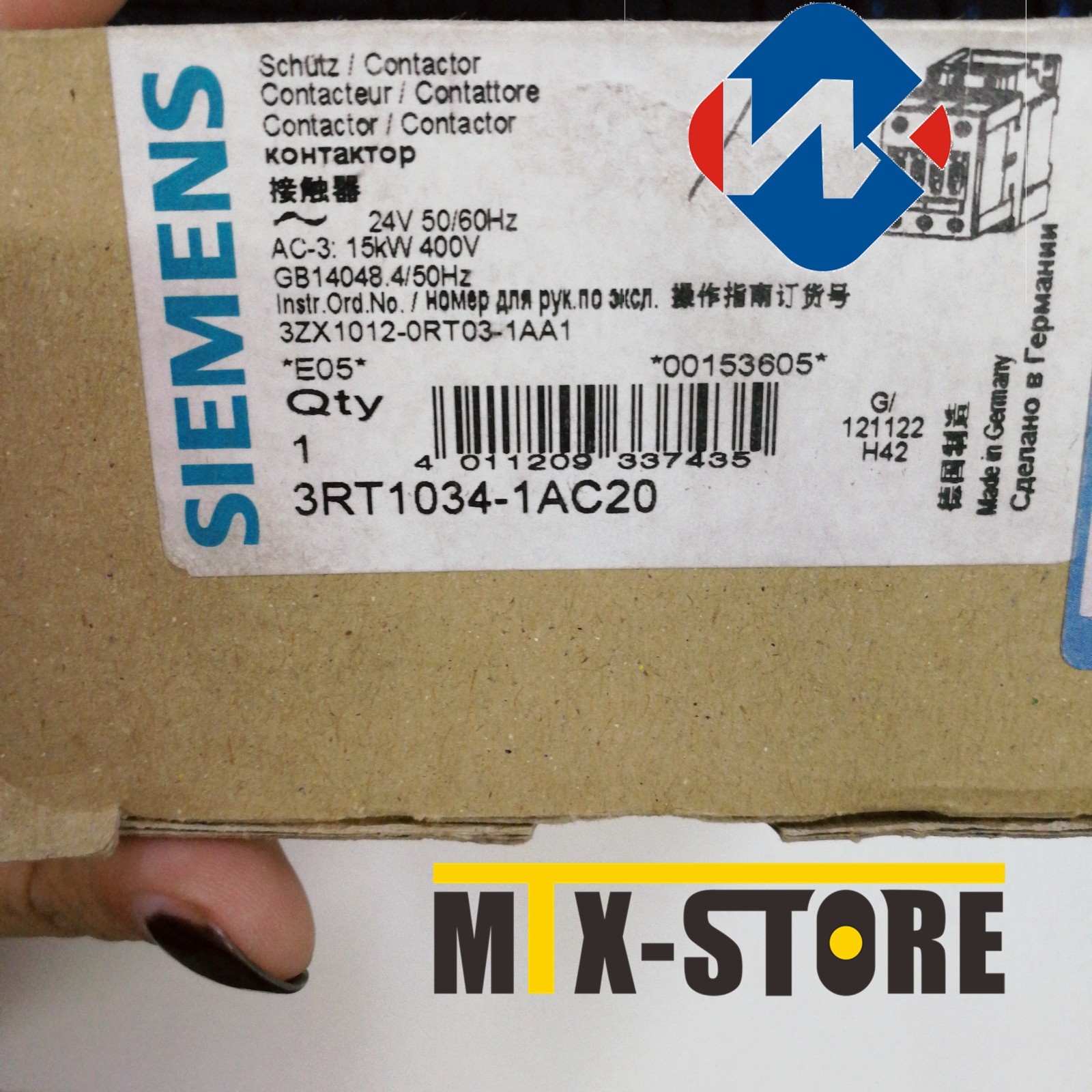 1PCS Brand NEW SIEMENS Contactor 3RT1034-1AC20 3RT1034-1 AC20