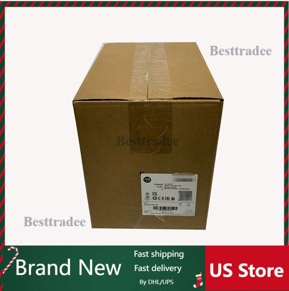 2022-23 New Sealed Allen-Bradley 22A-B012N104 PowerFlex 4 2.2 kW 3 HP AC Drive
