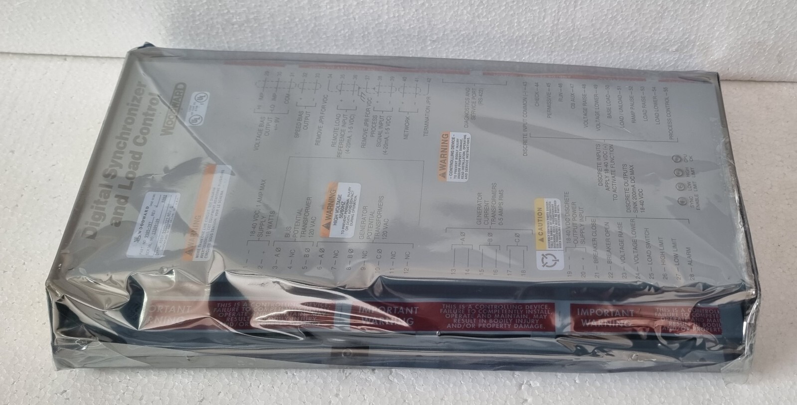 WOODWARD DIGITAL SYNCHRONIZER AND LOAD CONTROL PART NUMBER : 9905-797 REV J