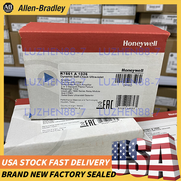 New Genuine HONEYWELL R7861A1026 Ultraviolet Flame Amplifier In Box