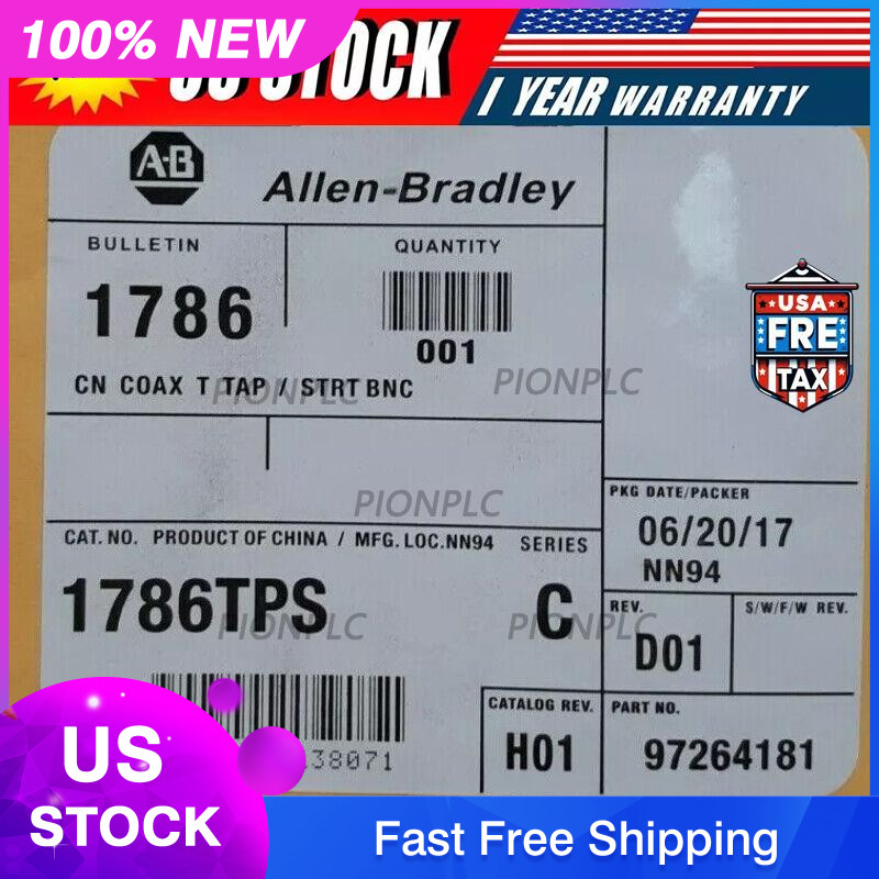 1786-TPS New AB Sealed ControlNet 1 m Coaxial Straight T-Tap 1786TPS US Free Tax