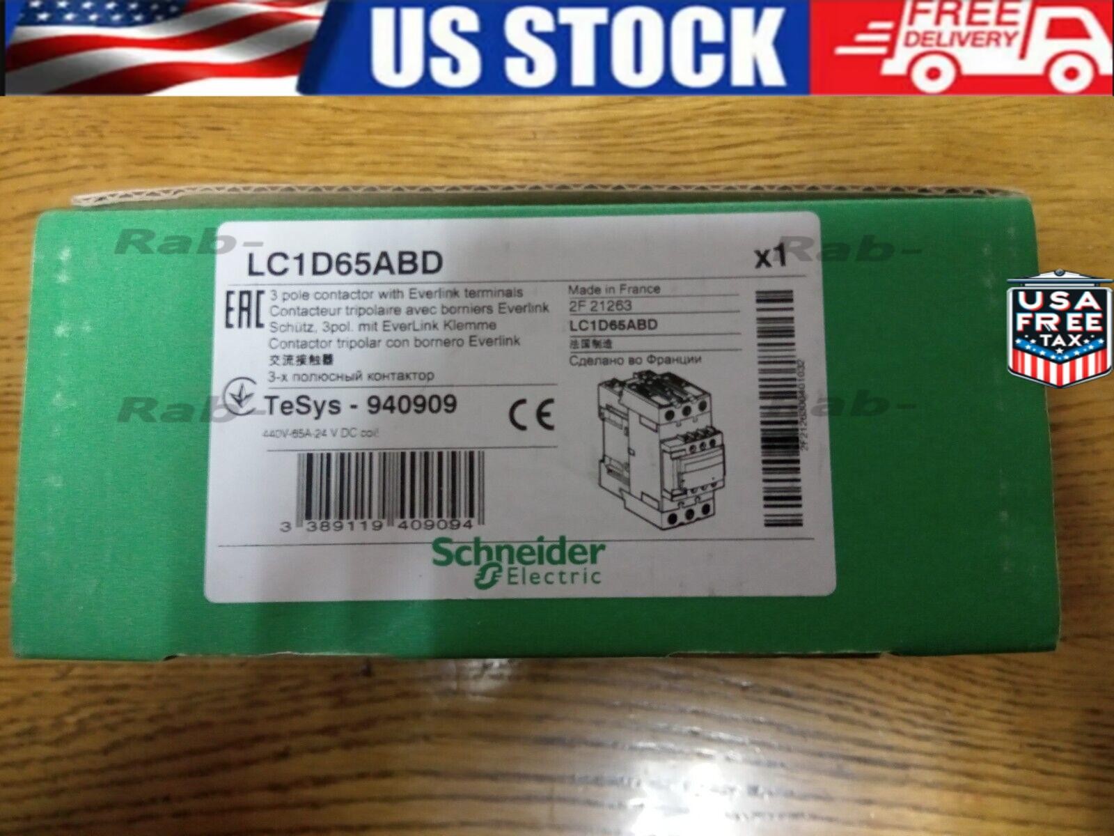 Schneider LC1D65ABD Contactor 65A New In Box Fast Shipping