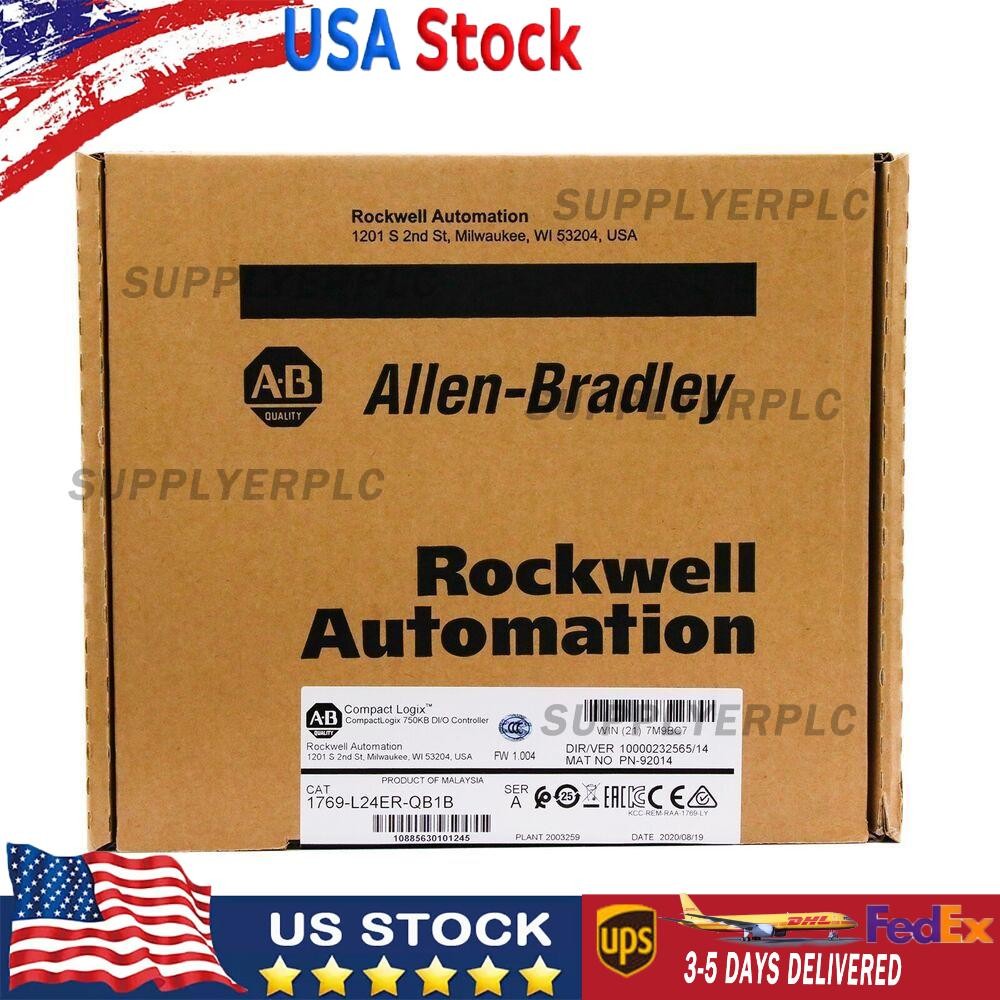 Allen-Bradley CompactLogix 1769-L24ER-QB1B 750KB DI/O Controller 1769L24ERQB1B