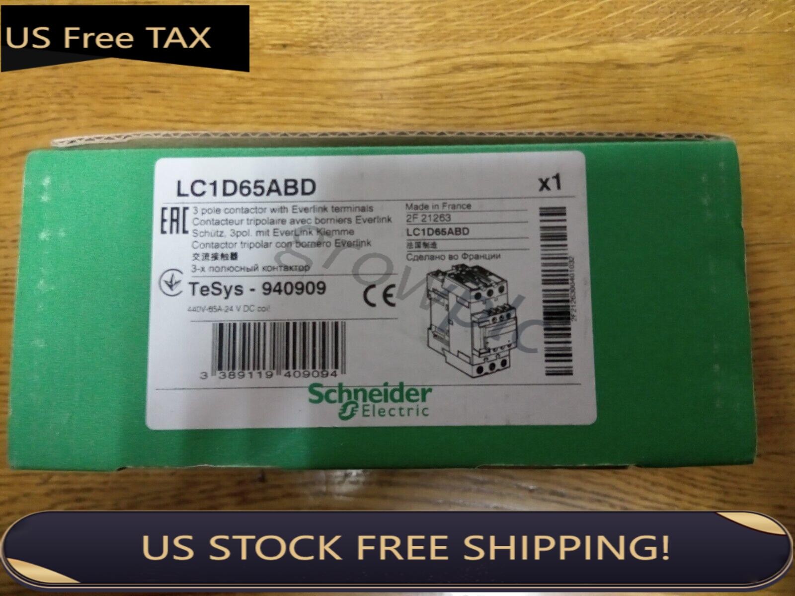 Schneider LC1D65ABD Contactor 65A New In Box Fast Shipping