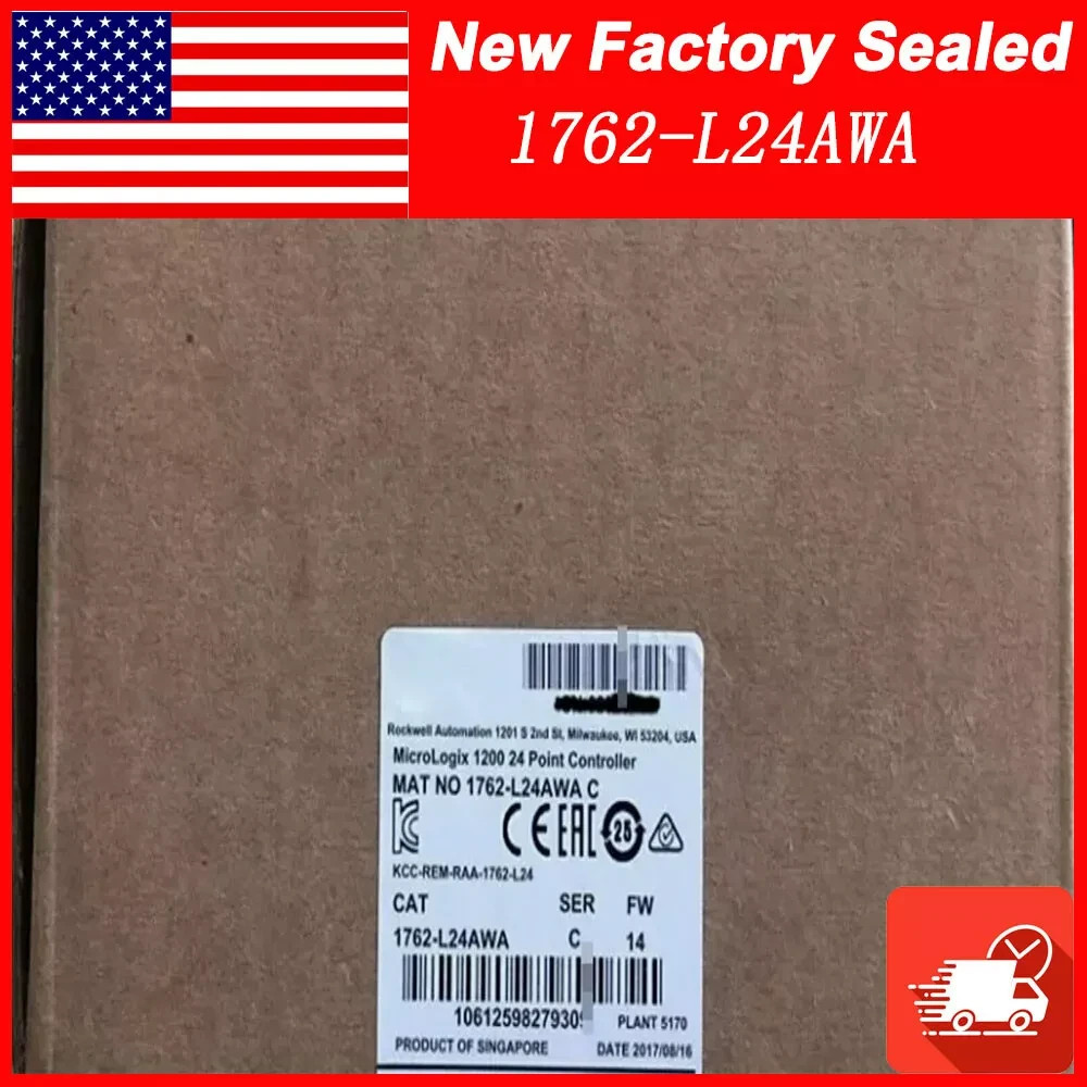 New Allen Bradley 1762-L24AWA SER C MicroLogix 1200 24 Point Controller AB