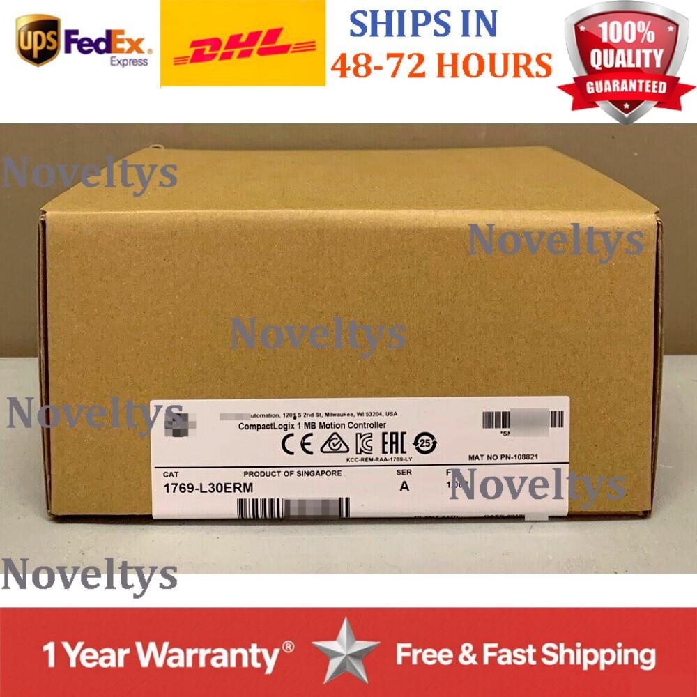 New Sealed Allen Bradley 1769-L30ERM CompactLogix 1 MB Controller US Free Tax