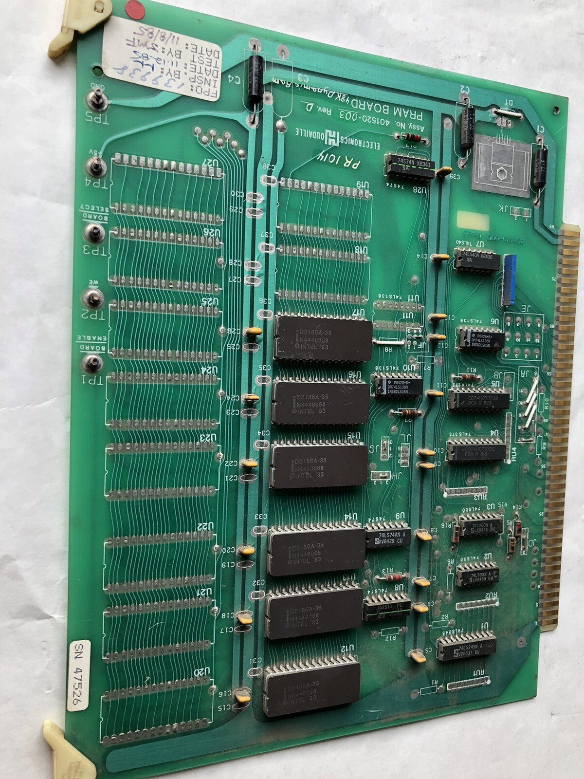HOUDAILLE 401520-003 REV D PRAM BOARD PCBs,401519-000 STRIPPIT TURRET PRESS,FL