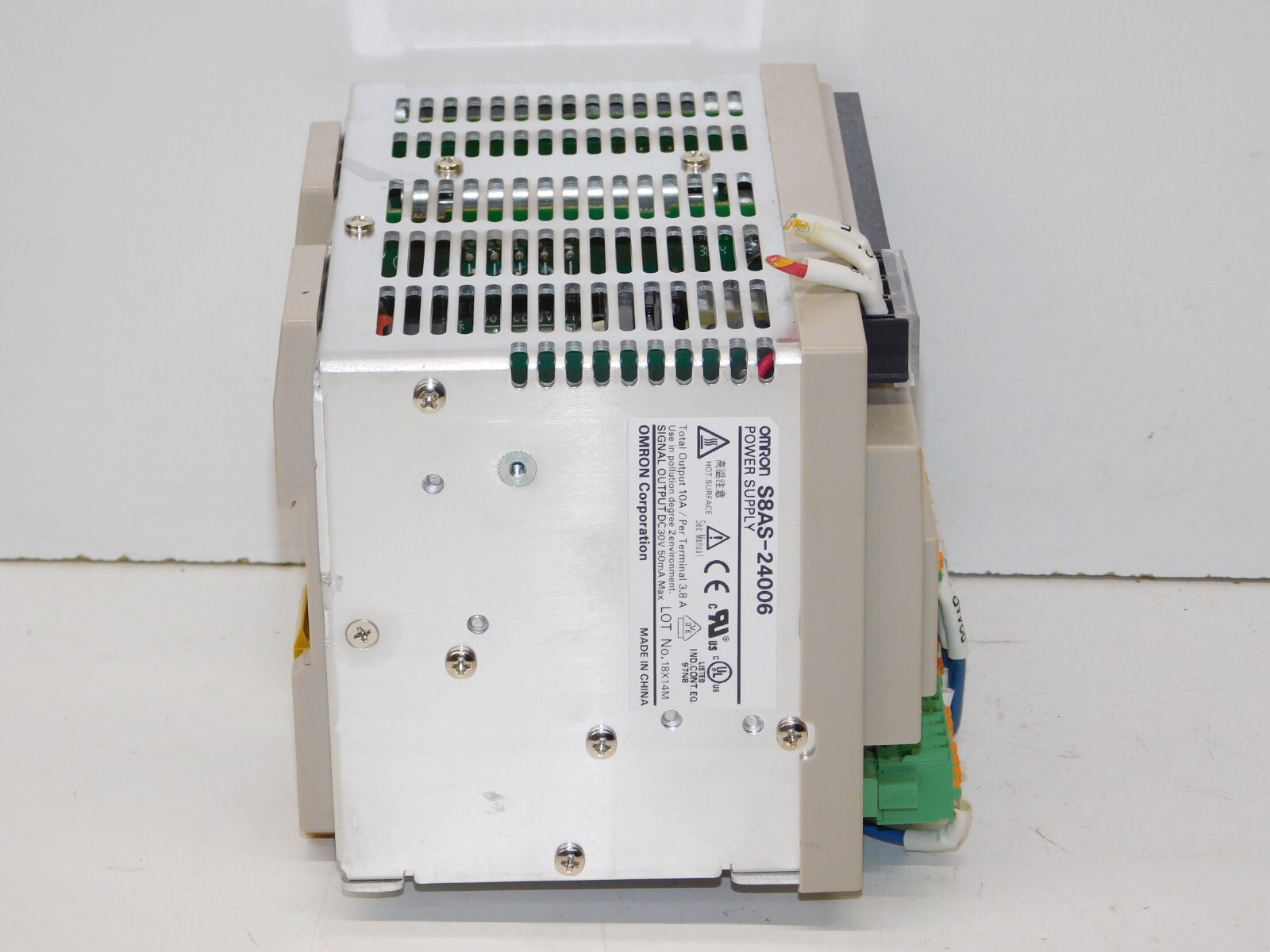 Omron S8AS-24006 Intelligent Switching Mode Power Supply DIN Rail Mount Module