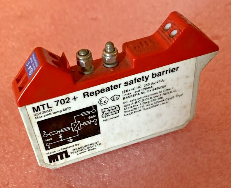 Measurement Technology LTD MTL 702+ Repeater Safety Barrier