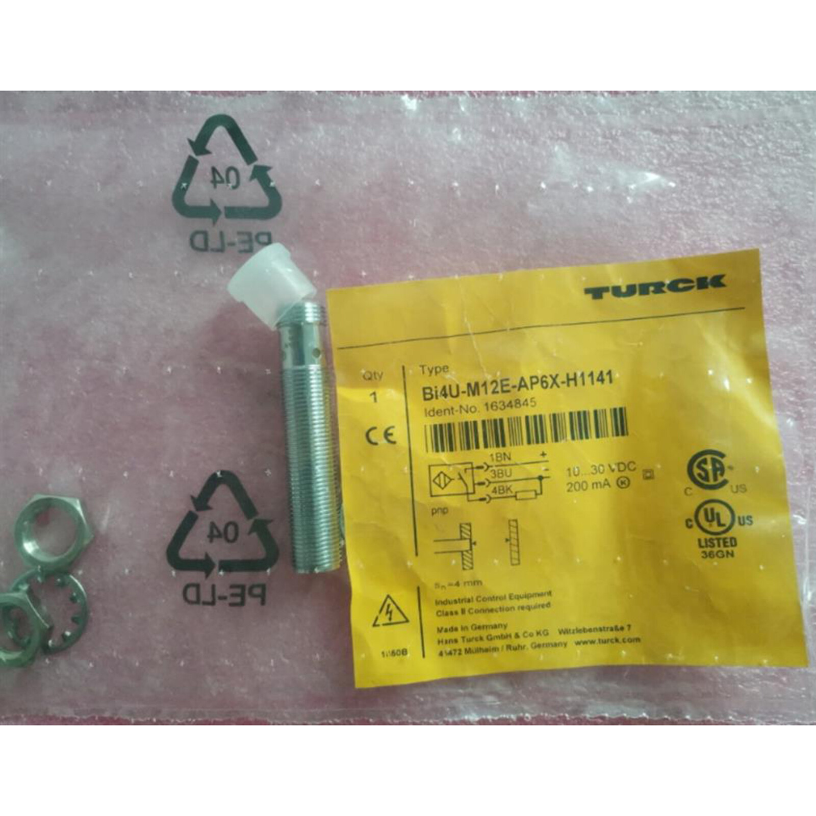1PC proximity switch sensor Bi4U-M12E-AP6X-H1141