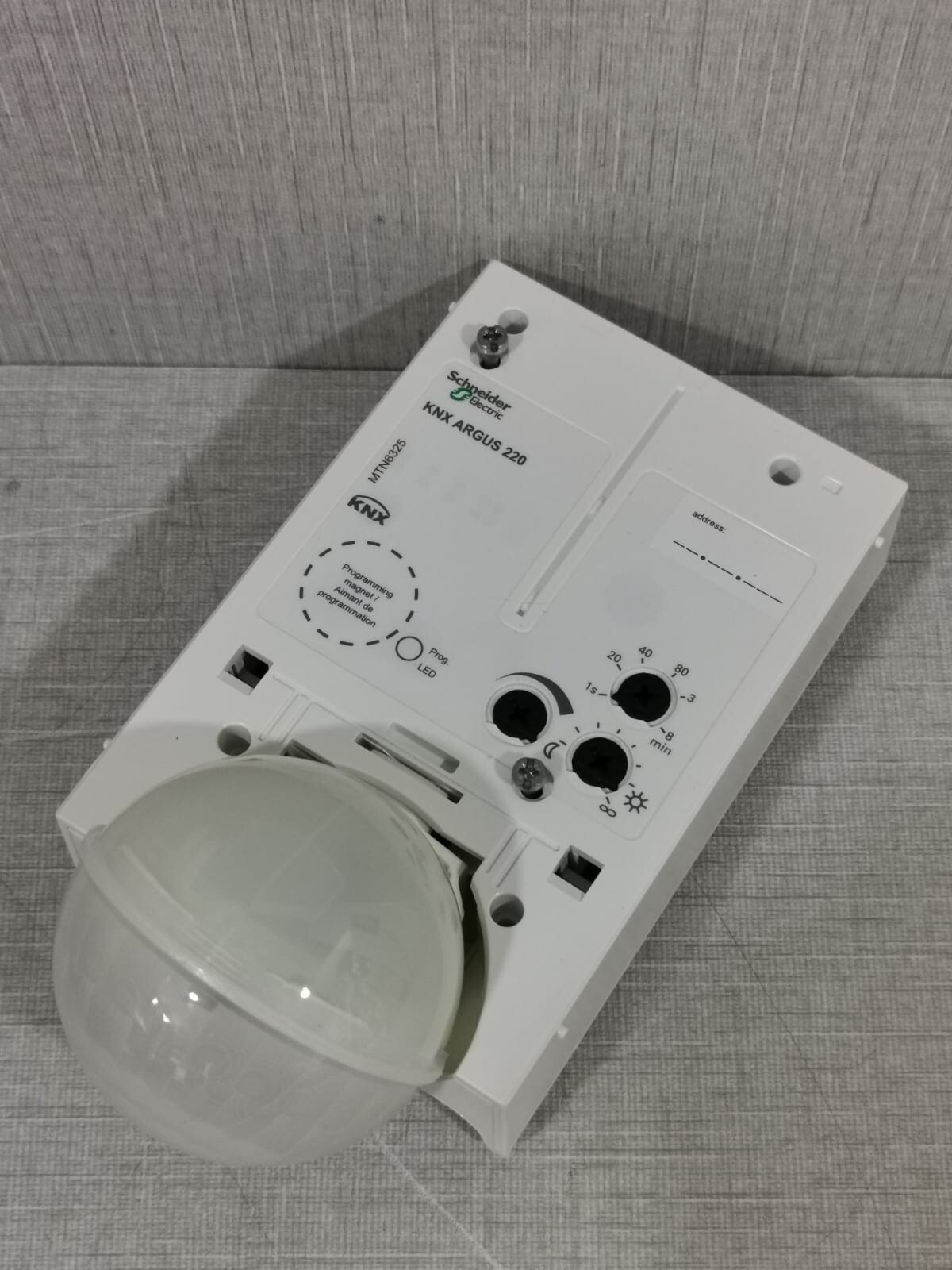 SCHNEIDER ELECTRIC MTN632519/MTN6325 KNX ARGUS 220 POLAR WHITE