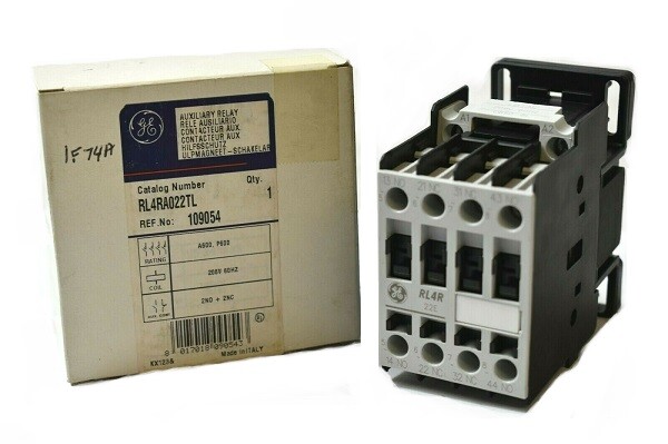 GE RL4RA022TL 2NO/2NC 208V 60 HZ Coil Auxiliary Relay 109054