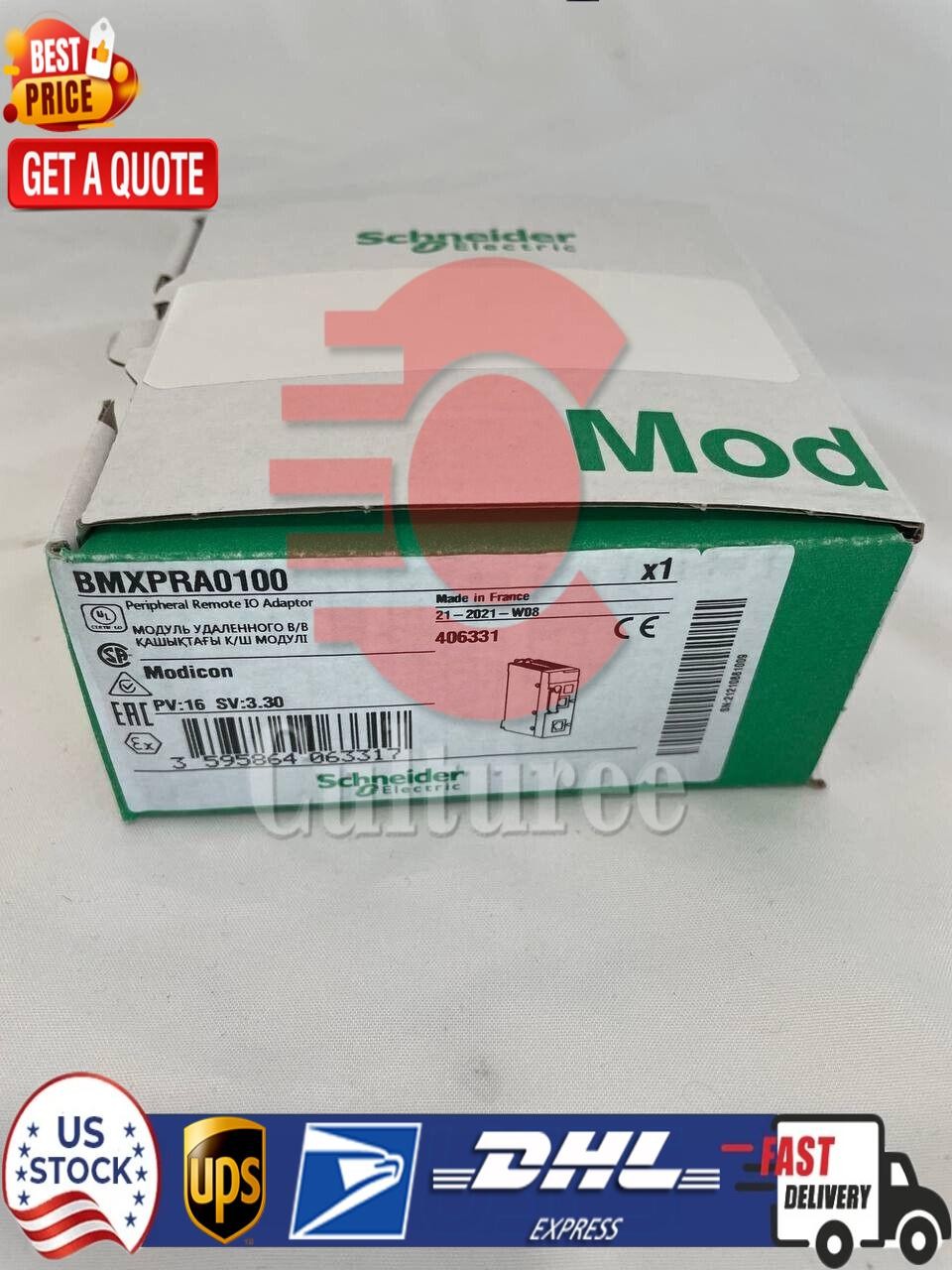 New Schneider Electric BMXPRA0100 Modicon X80 Peripheral Remote IO Adaptor Modul