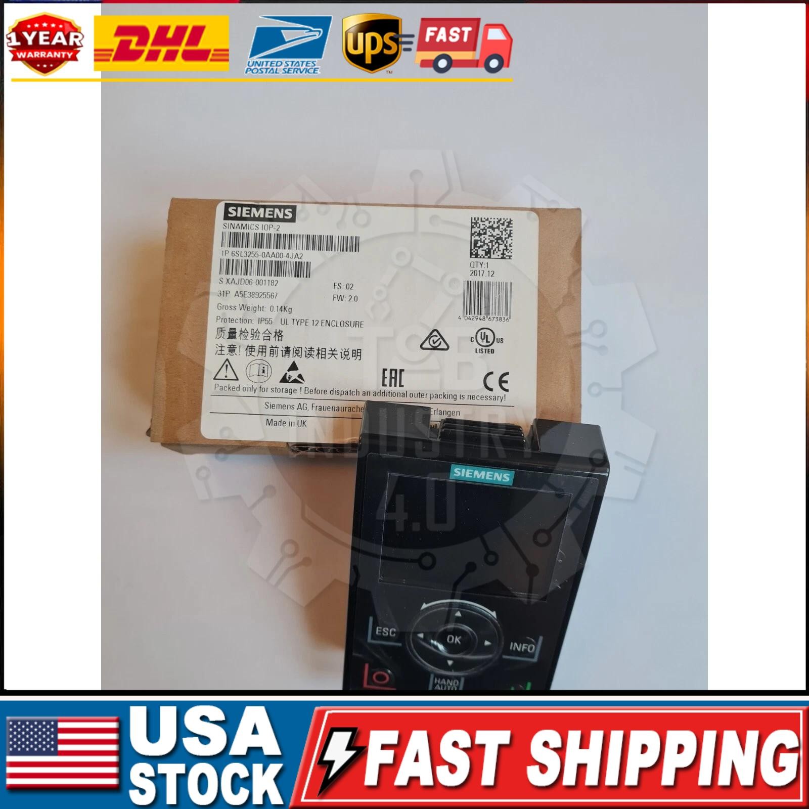New Siemens 6SL3 255-0AA00-4JA2 6SL3255-0AA00-4JA2 Operator Panel US FREE TAX