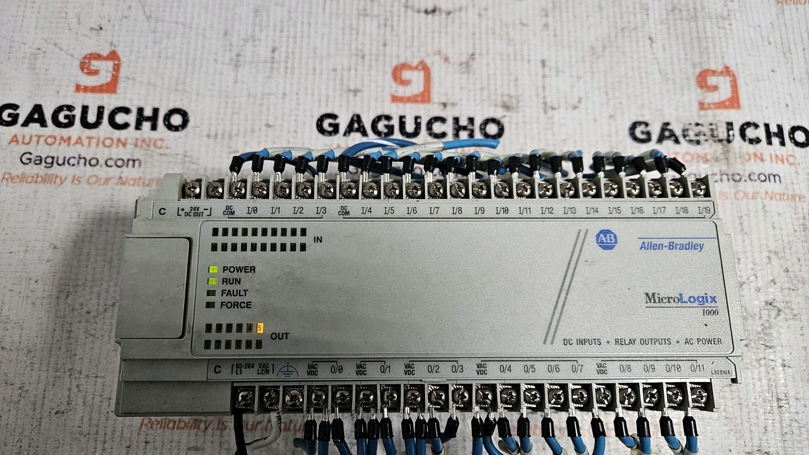 Allen Bradley 1761-L32BWA Ser E MicroLogix 1000 20-In/12-Out AC Power Controller