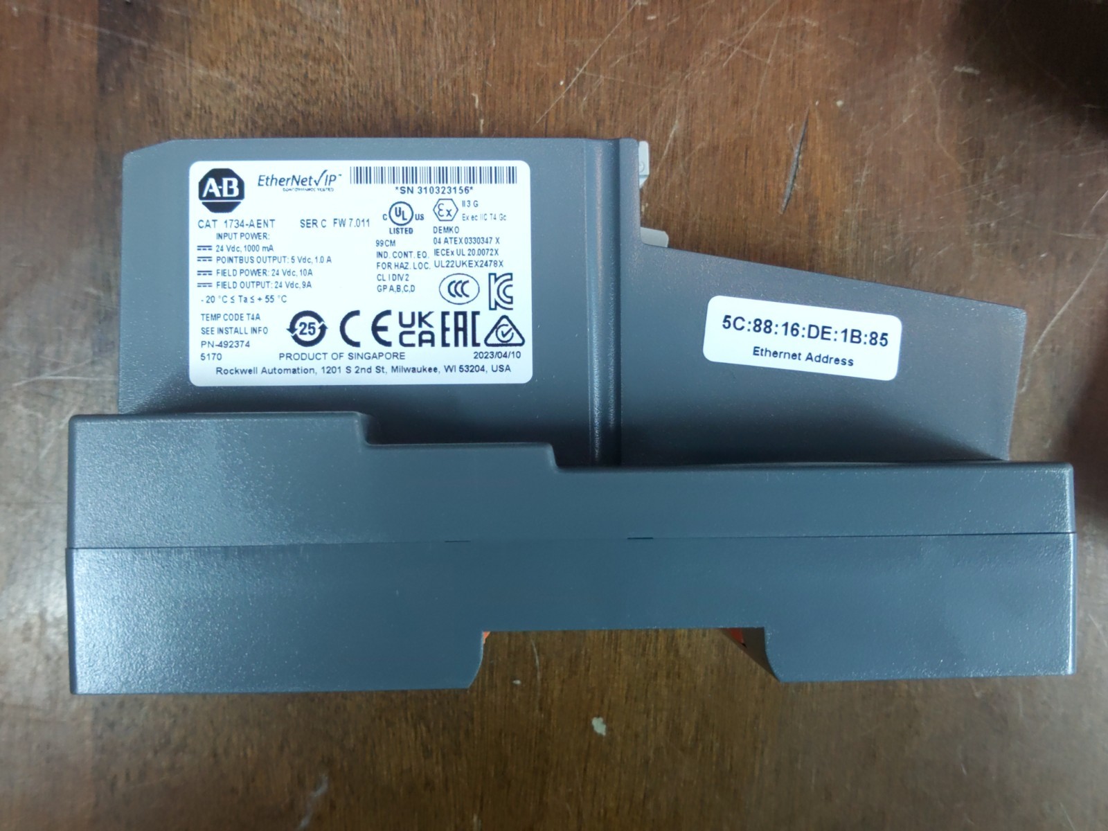 New Allen-Bradley 1734-AENT SER C POINT I/O Ethernet Network Adaptor AB 1734AENT