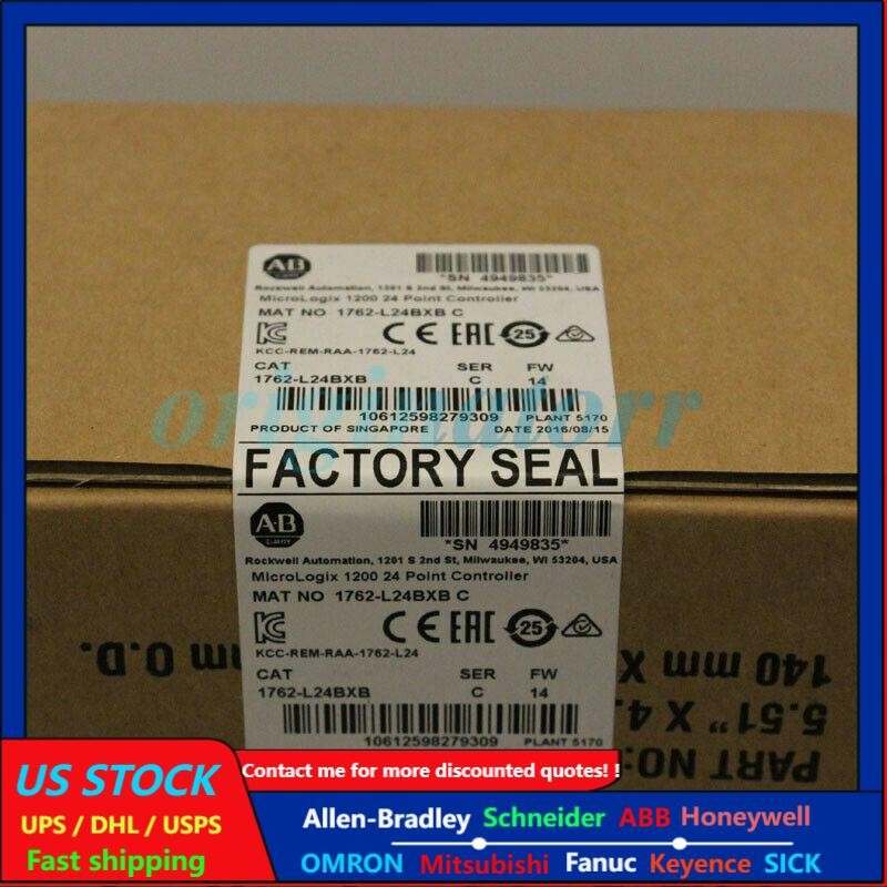 New Sealed 1762-L24BXB SER C MicroLogix 1200 24 Point Controller In Stock