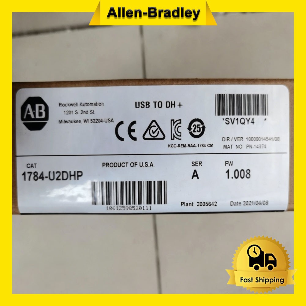 NEW Unopened AB 1784-U2DHP USB to Data Highway Plus Adapter