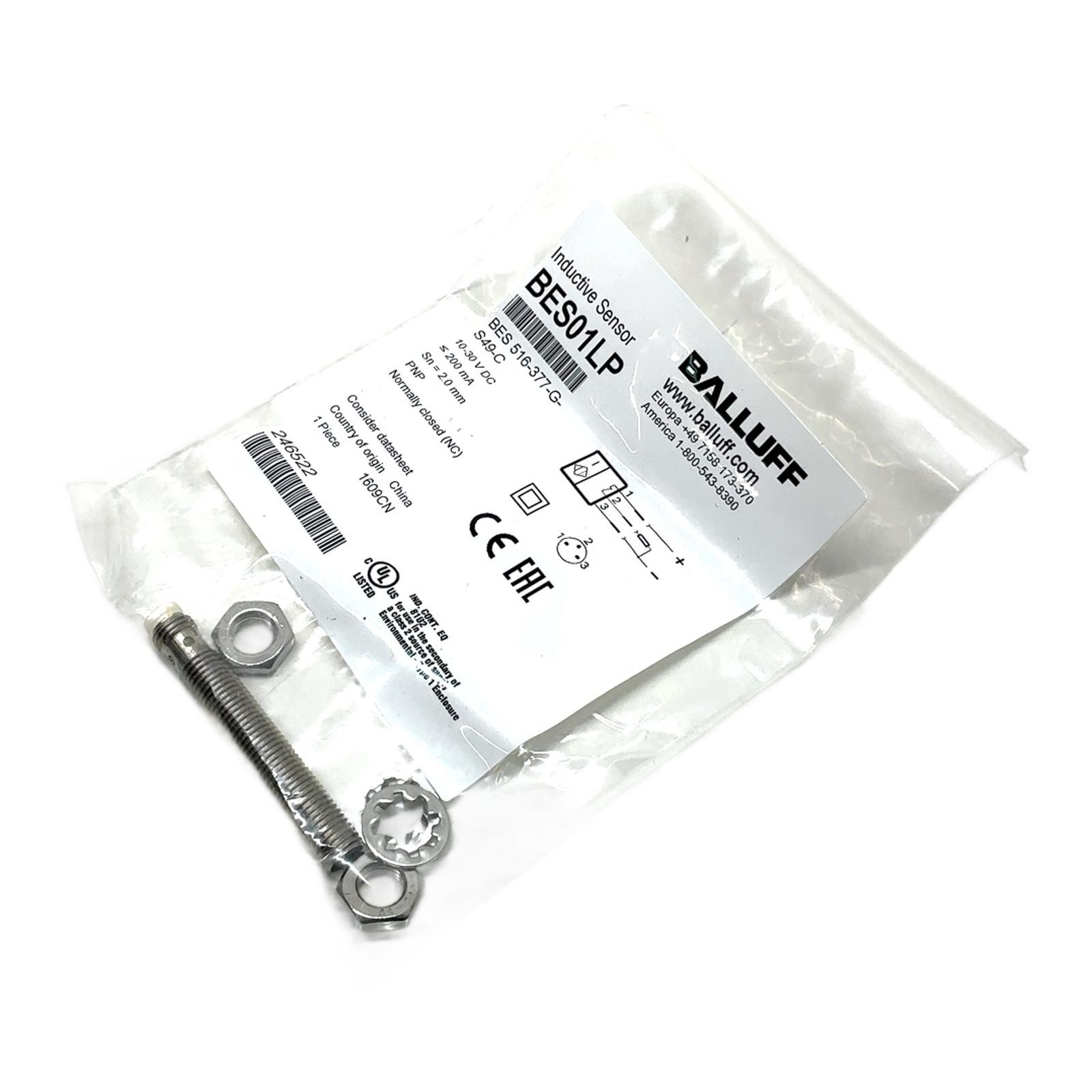 BES01LP BES 516-377-G-S49-C BALLUFF, Balluff Inductive Sensor PNP NC 2mm …….