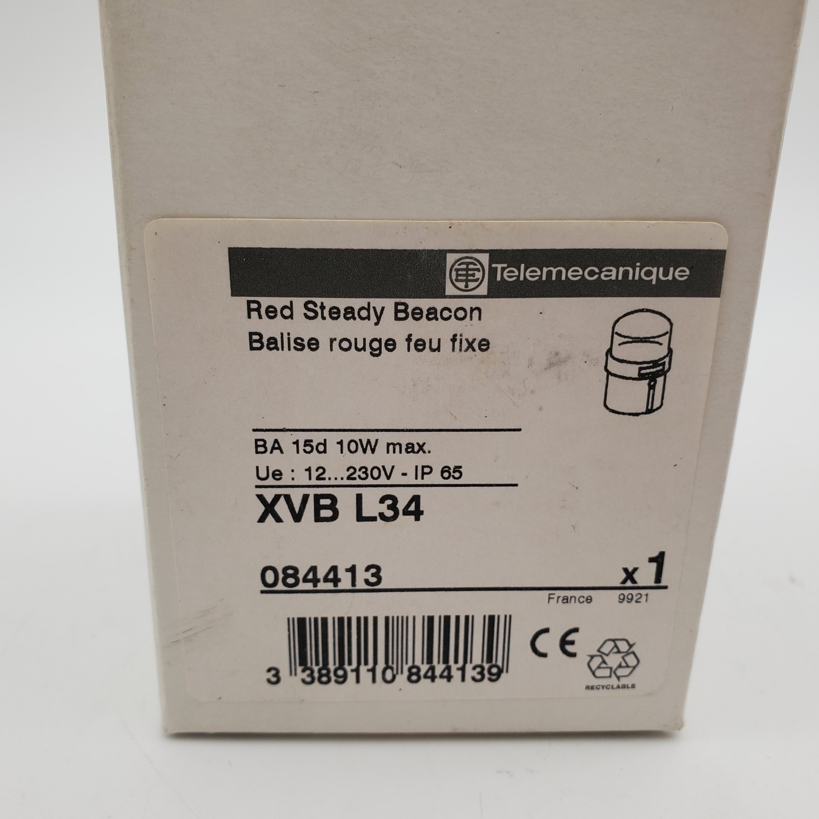 Telemecanique XVB L34 Red Steady Beacon Stack Light Module