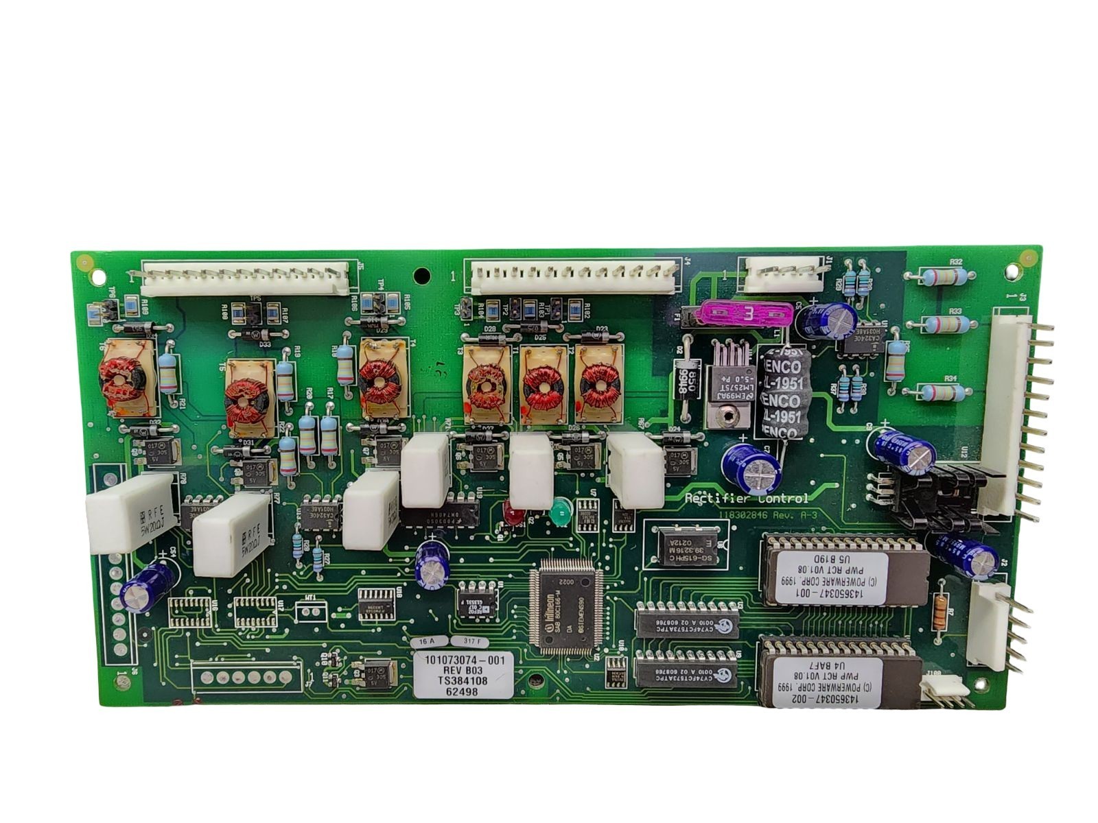 Powerware / Exide 101073074‑001 Rev B03 Rectifier Control Board PCB Assembly