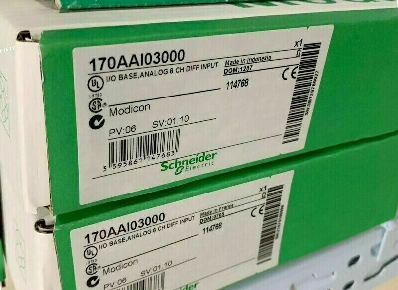 New In Box For Schneider 170AAI03000 I/O Base Analog Input Module