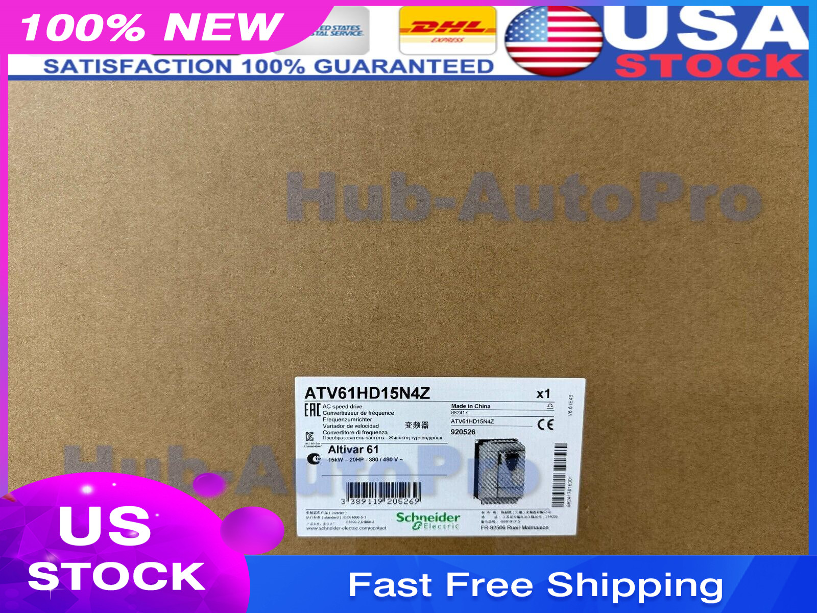 ATV61HD15N4Z variable frequency drive，100% brand new original authentic product
