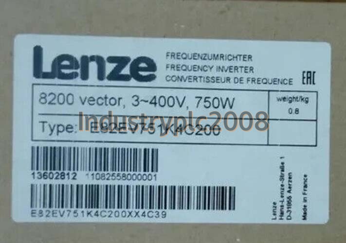 E82EV751_4C200 NEW LENZE E82EV751K4C200 Inverter 8200 Vector 0.75kW
