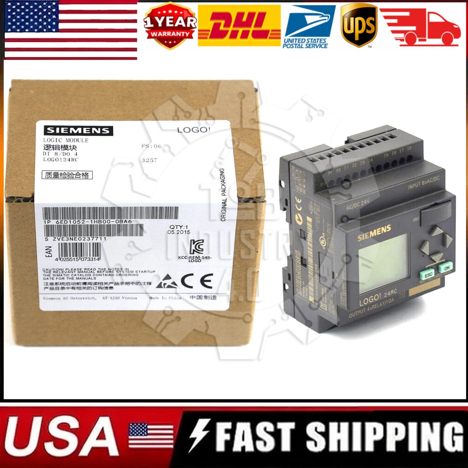 New Siemens LOGO 24RC logic module 6ED1052-1HB00-0BA6 6ED1 052-1HB00-0BA6