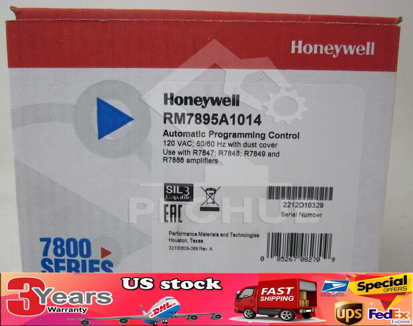 1 year warranty DHL New Honeywell RM7895A1014 Burner Control US Free TAX