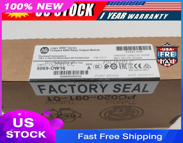 NEW Sealed 5069-OW16 Allen Bradley AB Compact 5000 Relay Output Module 5069OW16