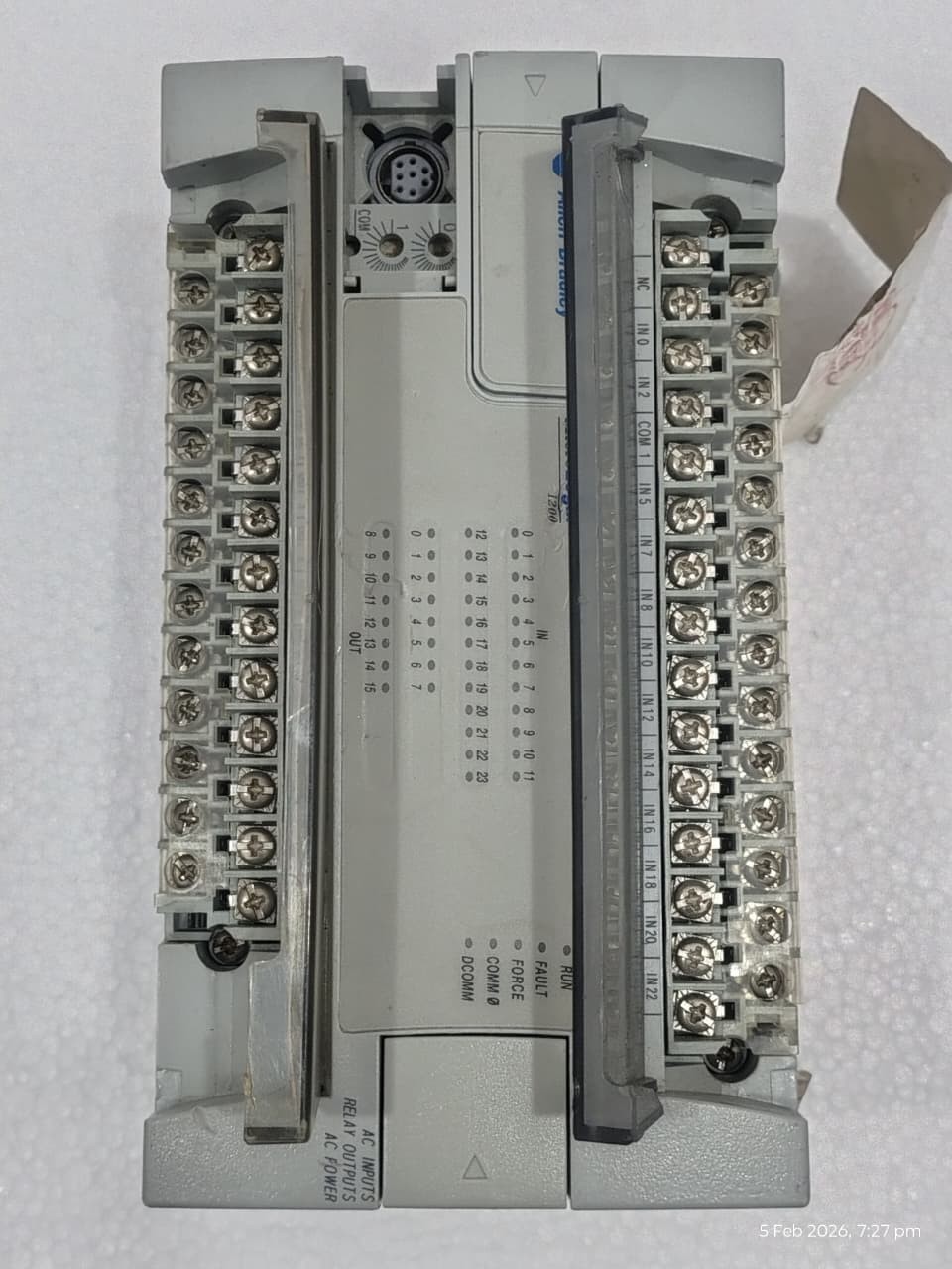 Allen Bradley 1762-L40AWA /C MicroLogix 1200 AC In Relay Out AC Power Controller