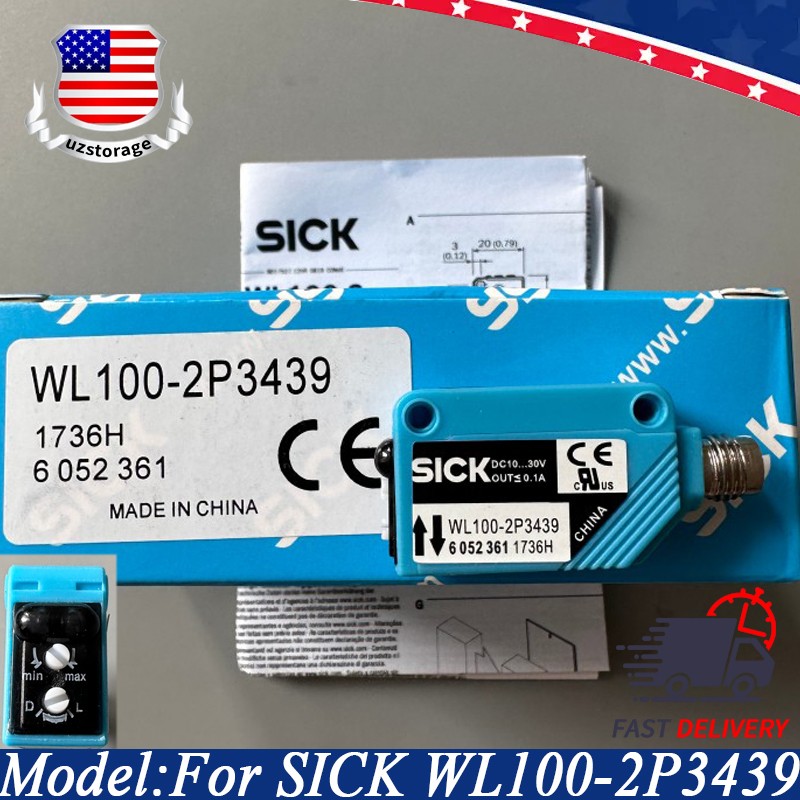 For Sick WL100-2P3439 WL1002P3439 Photoelectric Switch Sensor DC10-30V 3Pin