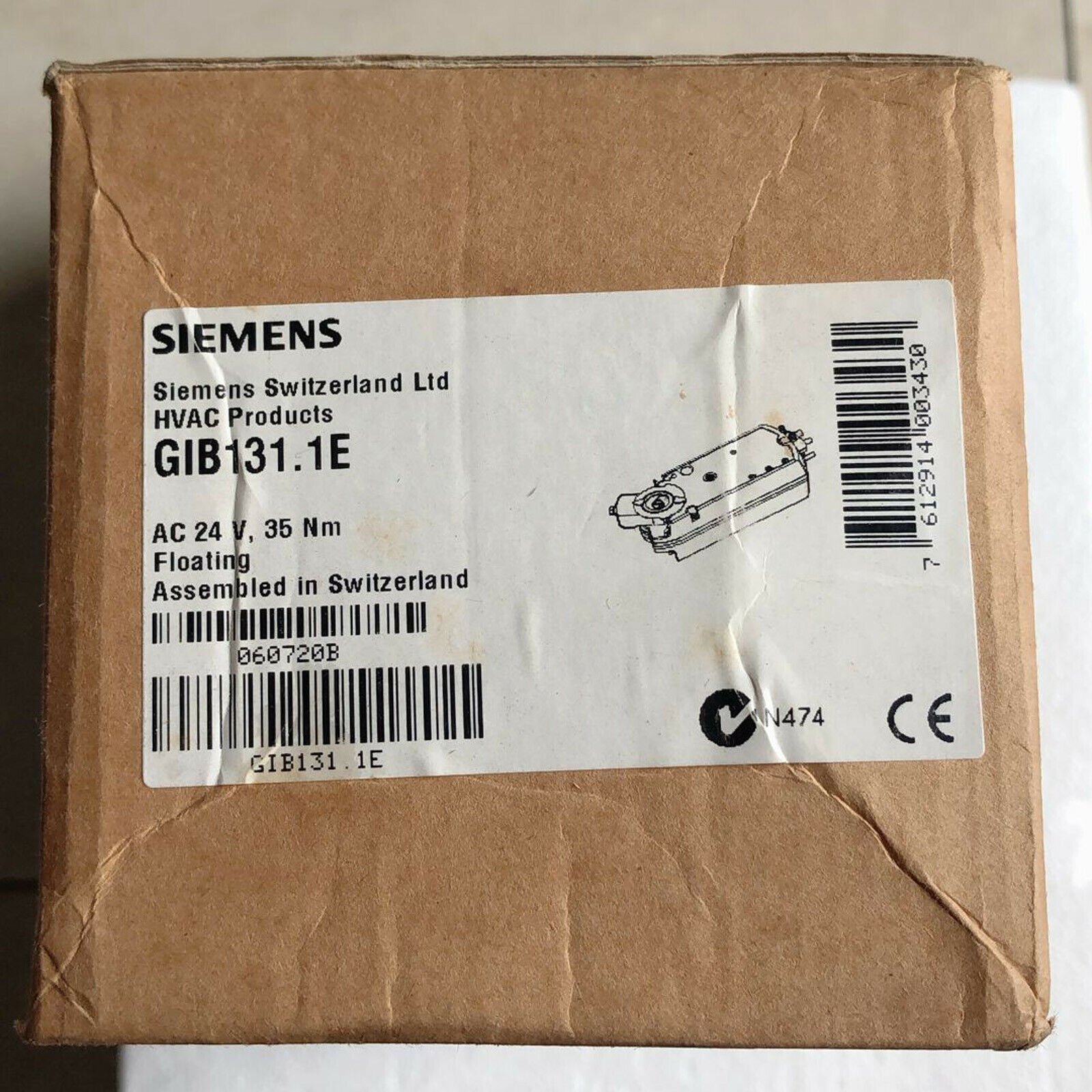 NEW SIEMENS GIB131.1E Electric Valve Actuator for Wind Turbines