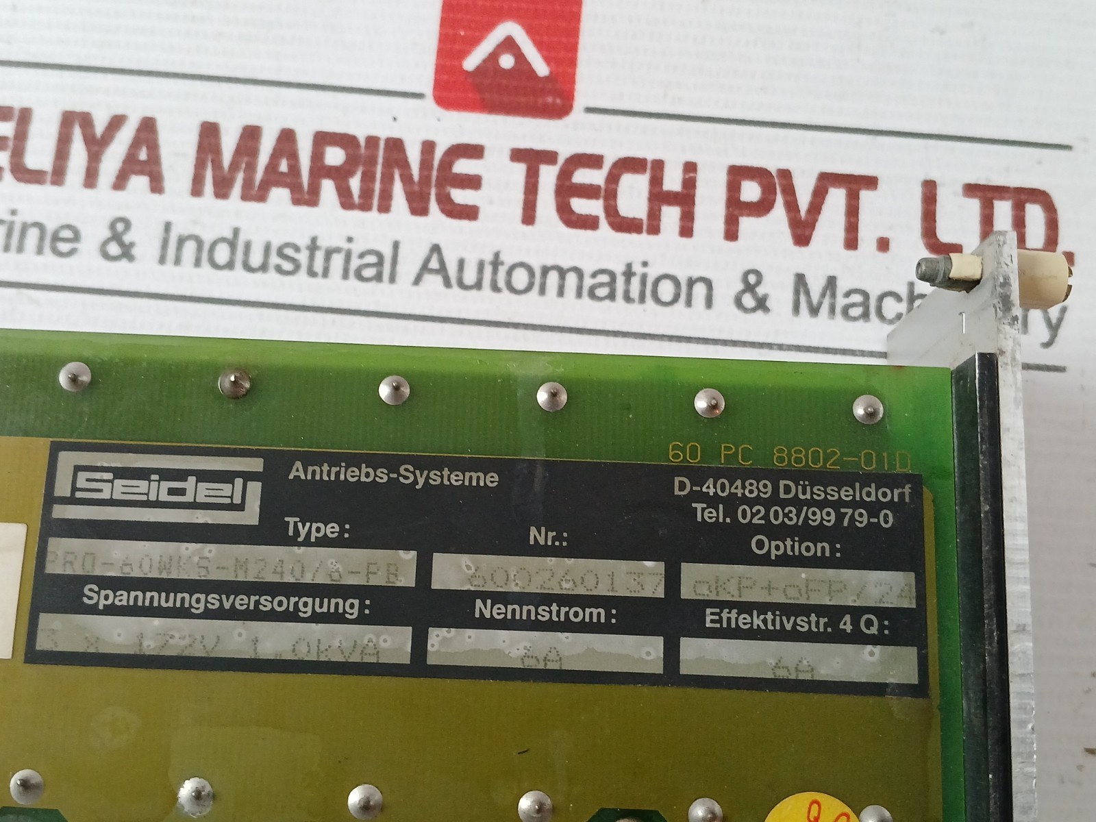 PROCON PAS 60WKS-M240/6-KPT Rack Module PRO-60WKS-M240/8-PB 240VDC 50A