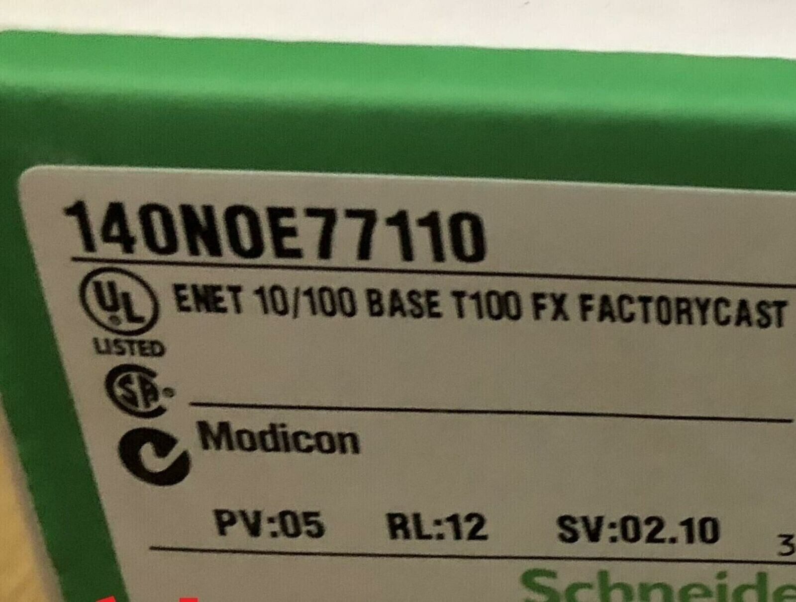 New In Box SCHNEIDER 140NOE77110 140 series PLC Ethernet Module