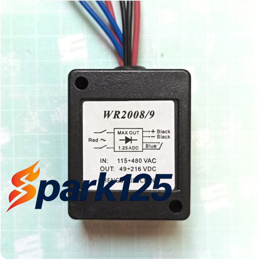 1PCS NEW Motor Brake Rectifier WR2008/9 IN 115÷480 VAC OUT 49÷216 VDC 1.25 ADC