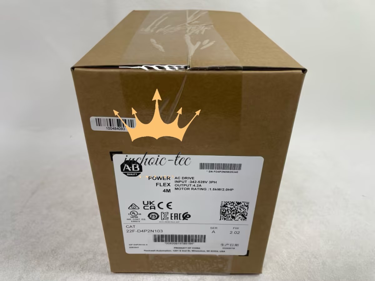 New Factory Sealed Allen-Bradley 22F-D4P2N103 PowerFlex 4M 1.5 kW 2 HP AC Drive