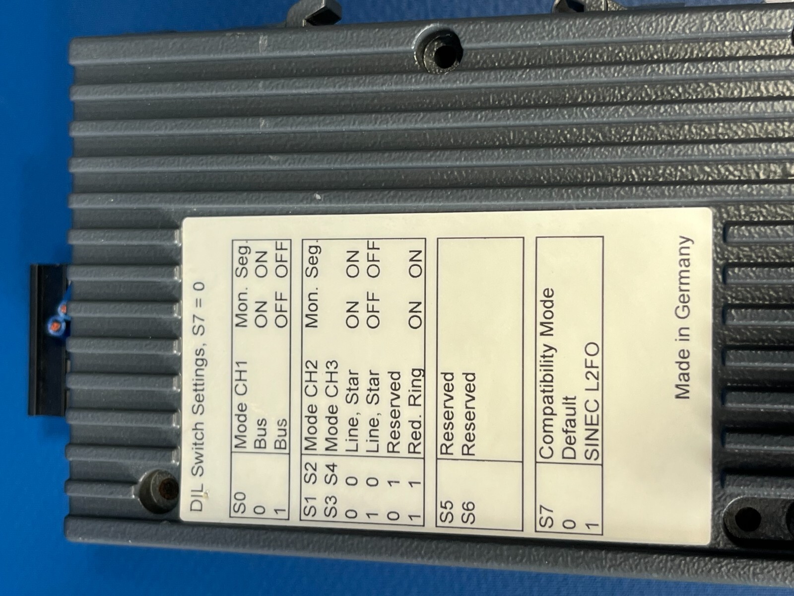 SIEMENS SIMATIC NET 6GK1502-3CB10 PROFIBUS OLM/G12
