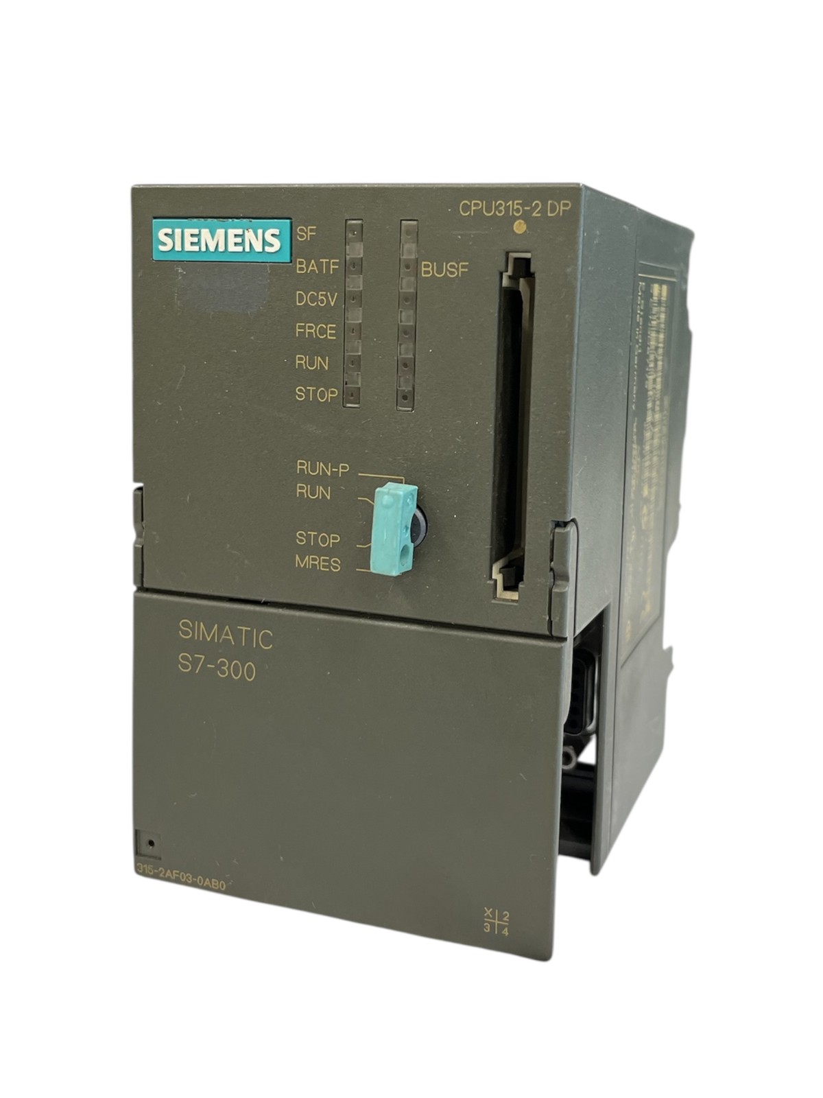 Siemens SIMATIC S7-300 6ES7315-2AF03-0AB0 CPU 315-2 DP Central Unit Power Supply