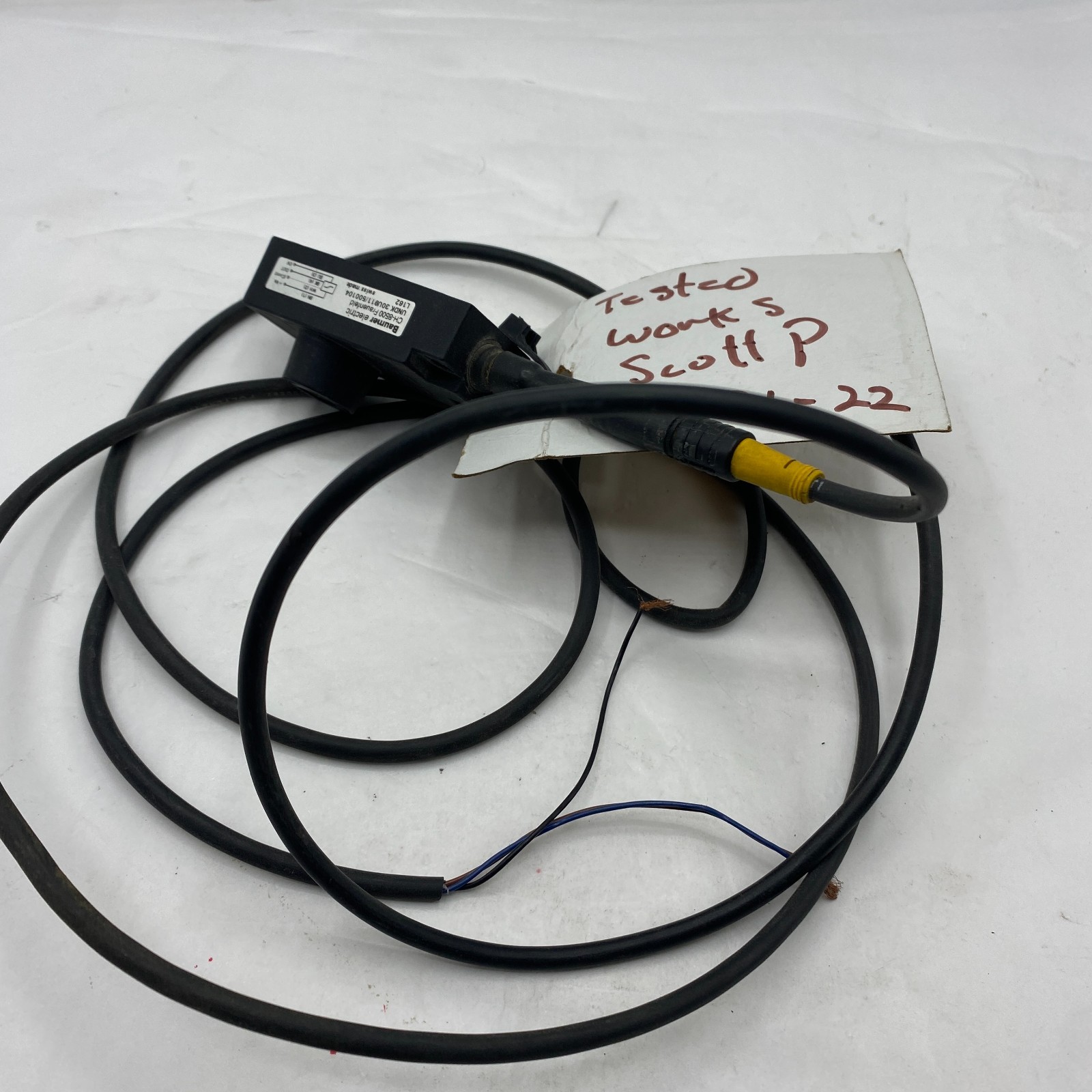 BAUMER ELECTRIC CH-8500 photoelectric/proximity/sensor W/ Cable CH8500 🎯