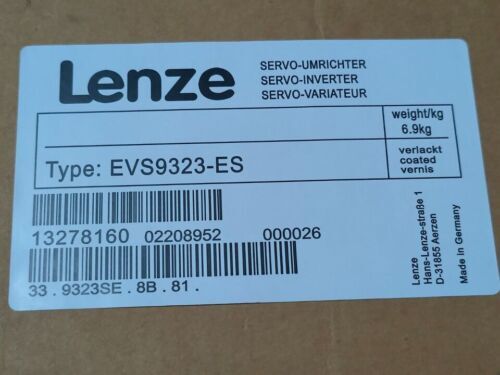 EVS9323-ES NEW LENZE EVS9323ES SERVO INVERTER